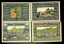 1921 Germany  MONSCHAU 25 50 Phennig Banknote / Notgeld