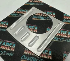 RON SIMMS BACC BALL MILLED IGNITION COVER DASH INSERT HARLEY SOFTAIL