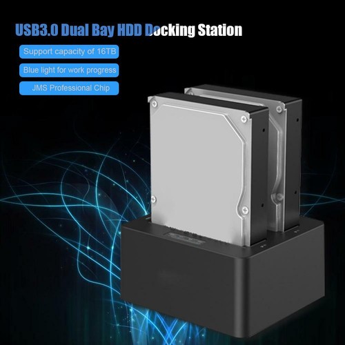 ORICO 2.5/3.5In SATA Dual Bay USB 3.0 HDD Mechanical Hard Drive Docking Station - Zdjęcie 3 z 24