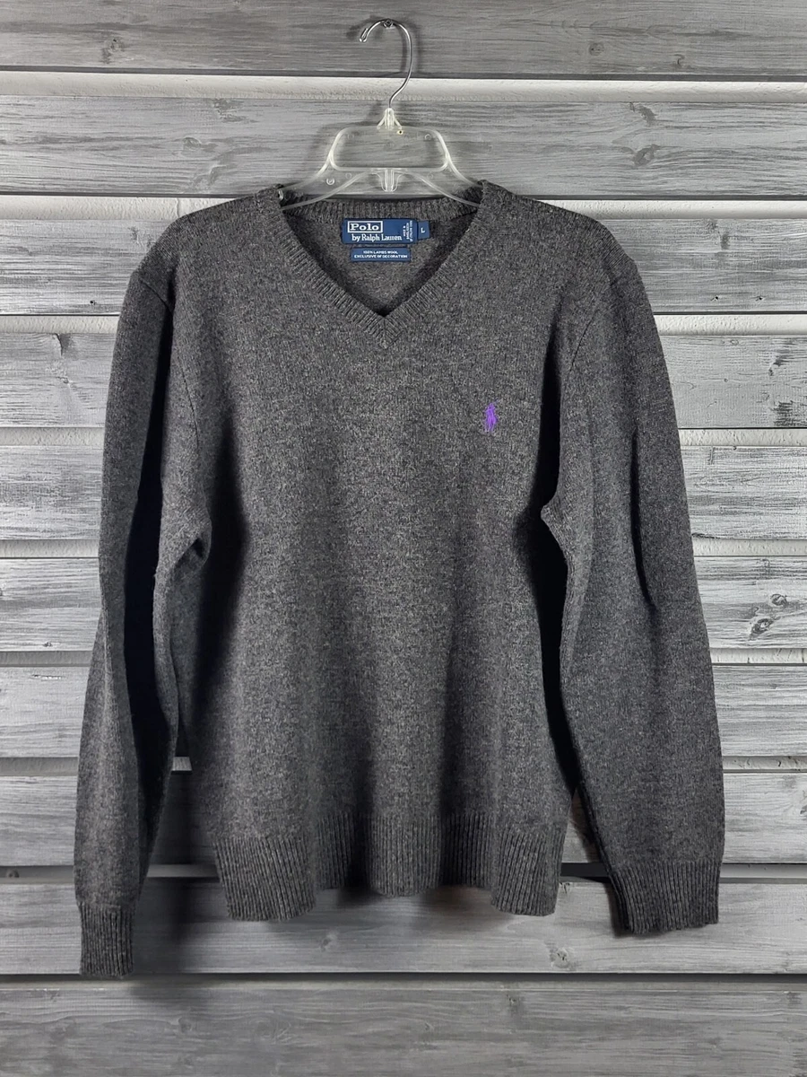 Lambswool v neck sweater mens top