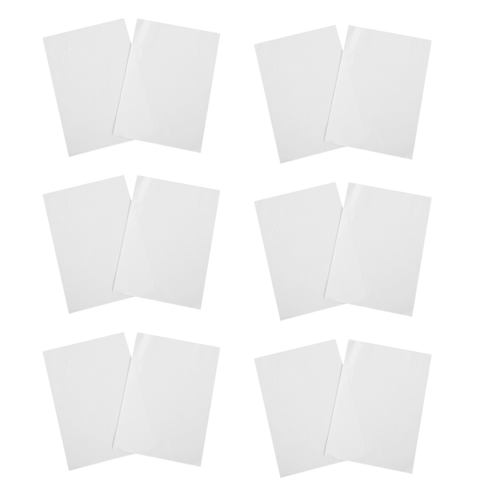 4 Pieces Plastic Film Low Temp Laminating Bookmark Pouches Self for