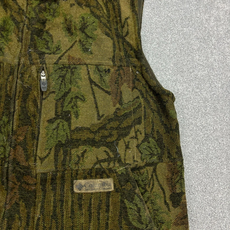 Columbia Jacke Erwachsene Medium Grün RealTree Weste Workwear Camouflage Jagd... - Bild 3 von 4