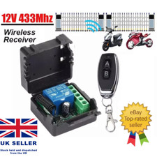Wireless Remote Control Switch RF Garage Door Receiver Transmitter Set 12V Relay