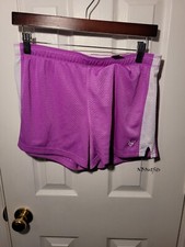 Justice Purple and White Mesh Shorts size 18