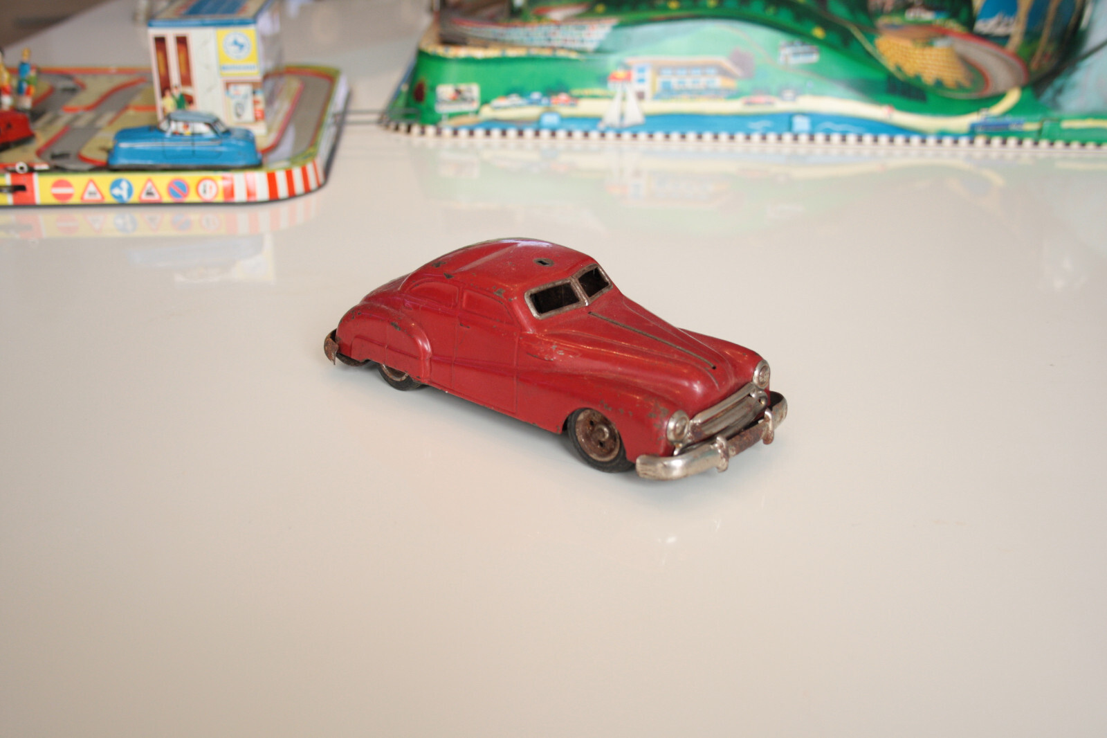 1950's Friction Car Vintage & Antique Tin Toy Vehicle made in GERMANY