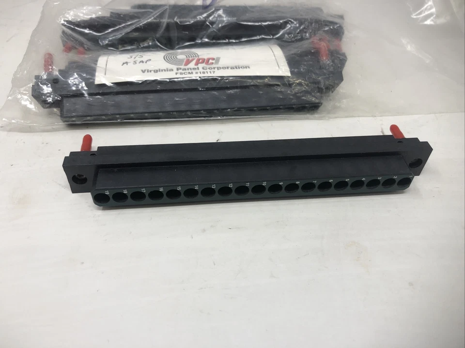 VIRGINIA PANEL SIGNAL COAX MODULE 19 POSITION 510104120 5PK - NOS - Image 3 of 3