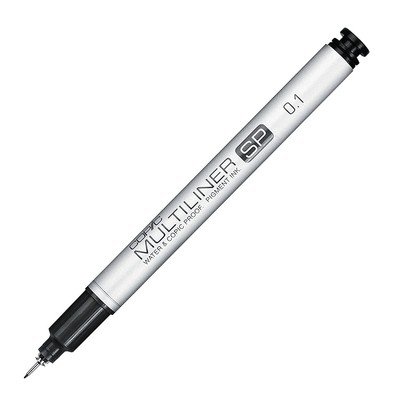 Multiliner SP 01 mm Black Aluminium Fineliner mit einer feinen Spitze und was...