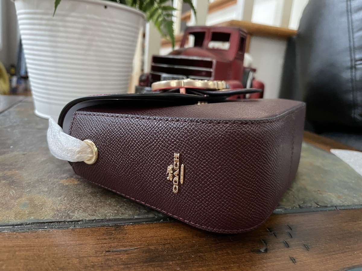 NWT Coach Leather Gemma Crossbody Bag Butterfly Buckle C6796