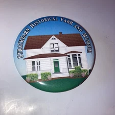 Vintage Pin Strathearn Historical Park and Museum Simi Valley CA 2-1/4"