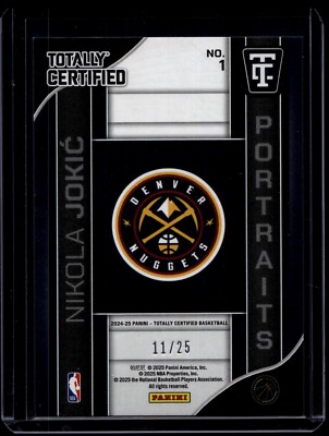 2024-25 Panini Totally Certified Basketball Nikola Jokic #1