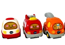 3 VTech Go Go Smart Wheels Vehicles Fire Truck Ambulance Tow Truck