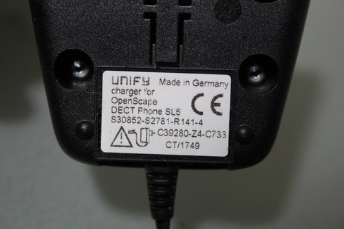 Unify OpenScape SL5 DECT Telefon z ładowarką, baterią i zasilaczem - Zdjęcie 3 z 9