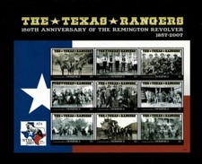 Dominica 2007 - The Texas Rangers - Sheet of 9 stamps - Scott #2635 - MNH