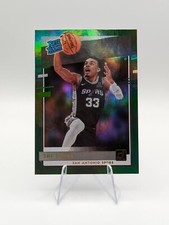 Tre Jones 2020-21 Panini Donruss Green Flood RC #244 Spurs