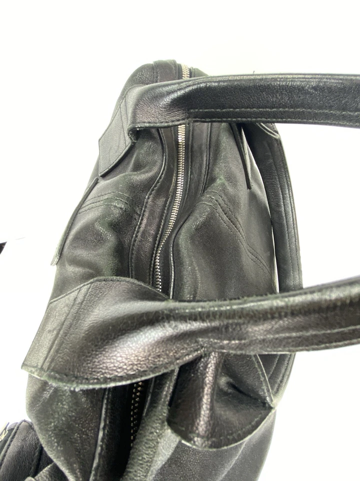 Bolso de Mano Alexander McQueen Cuero De Manta Shopper Grande Negro Autenticado Foto 4 de 4