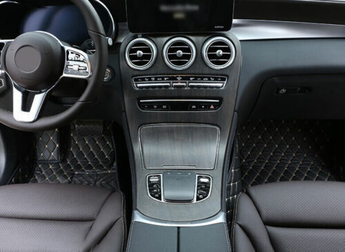 For Benz C~Class 2019 2020~2021 ABS Wood Steering Wheel Frame Cover Trim 2PCS - Picture 7 of 11