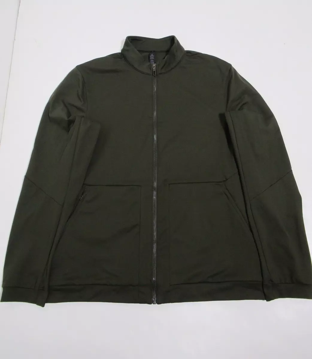 Lululemon Men s Division Track Jacket Dark Olive Size L Sweat Wicking