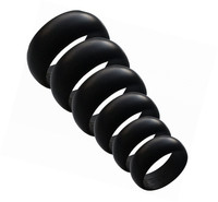 6 Men’s Silicone Wedding Ring Bands - All Sizes In One Package - Perfect 6 Men’s Silicone Wedding Ring Bands - All Sizes In One Package - Perfect