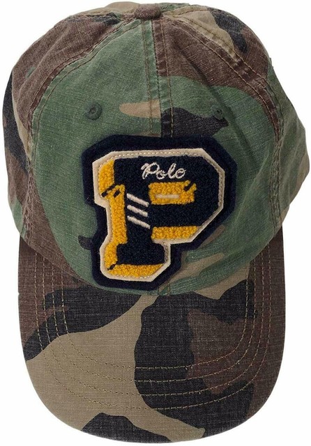 green polo hat with orange horse