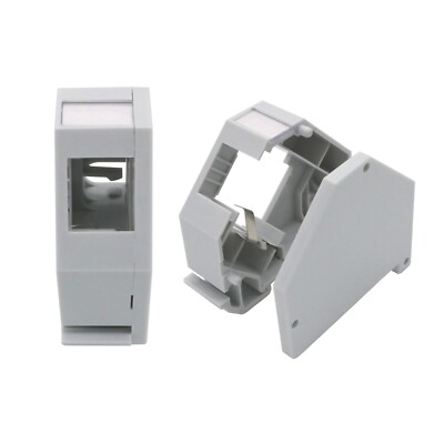 2x Hutschienenadapter RJ45 Keystone Modul Halter Adapter Hutschiene 35mm 1 fach