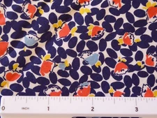 BTY Michael Miller 6730 MARGIE Navy Abstract Floral Premium Cotton Quilt Fabric