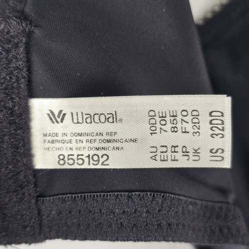 $58 Wacoal 32DD Bra 855192 Black Basic Beauty Full Figure Seamless Underwire NEW - Picture 12 of 16