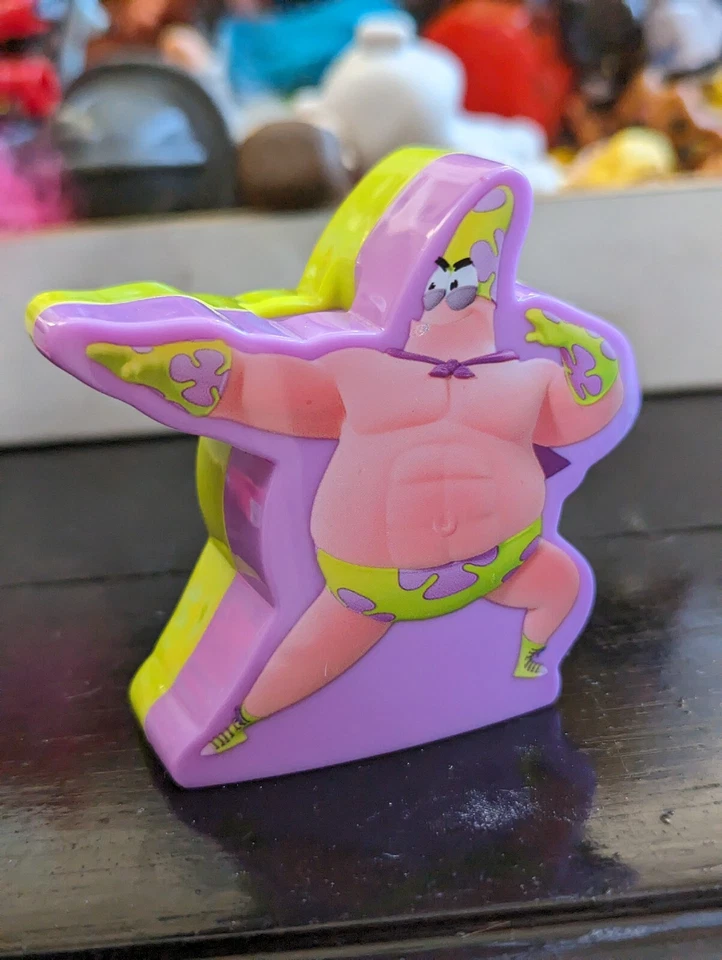 Bob Esponja Pantalones Cuadrados Patricio Músculos Figura Paja Pastel Topper Estrella de Mar Juguete Foto 2 de 4