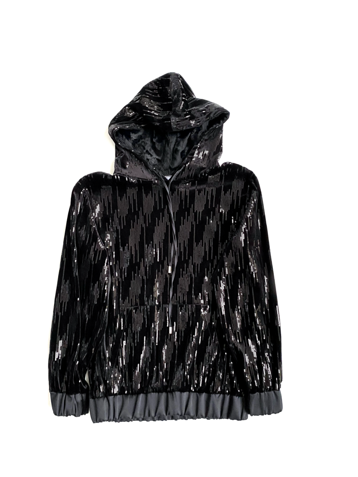 Redemption Black Sequin Hoodie Size XS | eBay