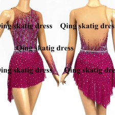 040 New Girls Kids Ice Figure Skating Dress Figure Skating Dress for Competition