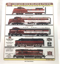 CHICAGO, ROCK ISLAND & PACIFIC RAILROAD SIGN | Train Daniel Edwards | Gift