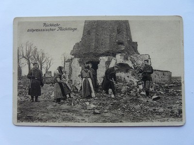 WK1 Deutsche Postkarte 1915 Ostpreußenhilfe Charity Ostpreußen Flüchtlinge (21)