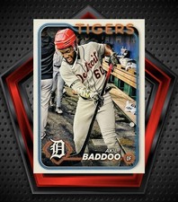 Akil Baddoo *Golden Mirror* 2024 Topps Series 2 Image Variation SSP #373 Tigers