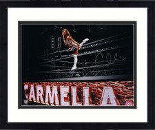 Framed Carmella WWE Autographed 16