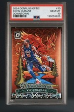 Panini 2024-25 Donruss Optic Downtown Kevin Durant Suns #10 Psa 10