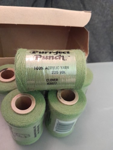 Purr-fect Punch Embroidery/Crafting Thread Acrylic Yarn Lot 6 Clover #62077 🍀 - Picture 2 of 4