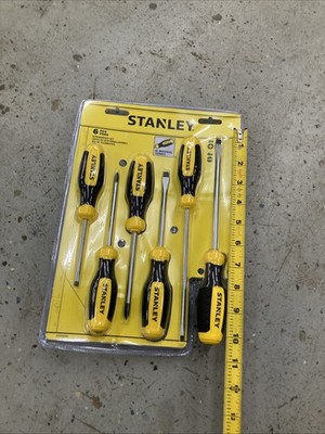 Stanley Stht60025 Fluted Standard Screwdriver Set, 6-Piece screw driver phillips