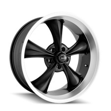 One 20x8.5 Ridler 695 5x4.755x120.65 0 Matte Black Machined Wheel Rim 83.82