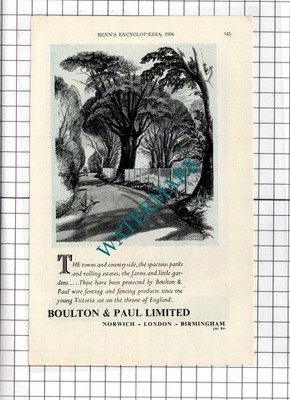 Boulton & Paul Ltd Norwich / The Whitecross Company Ltd Warrington - 1954 Anzeige