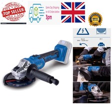 Precision 20V Cordless Angle Grinder - 125mm Disc, Soft Start & Overload Protect