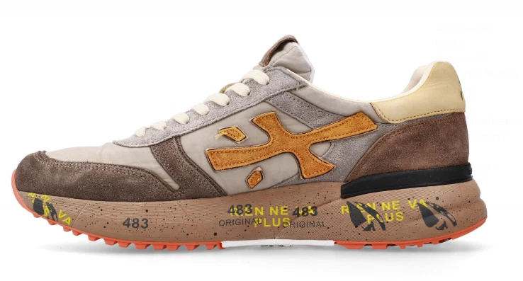 Premiata MICK 7866 GRIGIO SENAPE Sneakers uomo - Immagine 4 di 4