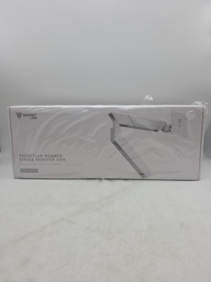 Secretlab MAGNUS Monitor Arm White Regular Weight Single Monitor