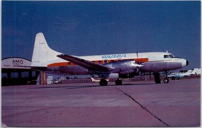 Aspen Airlines Convair CV-580 N5815 Prop-Jet Postcard 1985 Aviation #65/500