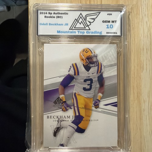 Upper Deck 2014 SP Authentic Odell Beckham Jr RC #29 LSU MTG Gem Mint 10
