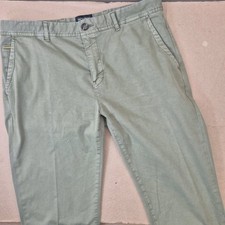 Scotch  Soda Mott Slim Fit Pant Men's 33 x 32 Green Chino Cotton Stretch