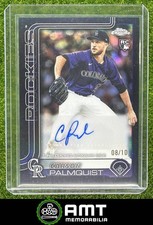 Carson Palmquist RC 2025 Topps Chrome Update 8/10 Auto Black Refractor Rockies
