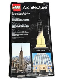 LEGO Architecture (21002) Empire State Building New York City, NY, USA - 77 pcs