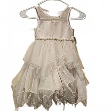 American Princess hankerchief pearl beaded dress size 4