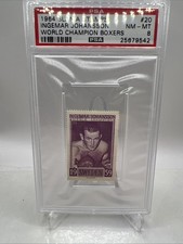 1964 SLANIA STAMPS WORLD CHAMP BOXERS #20 INGEMAR JOHANSSON PSA 9