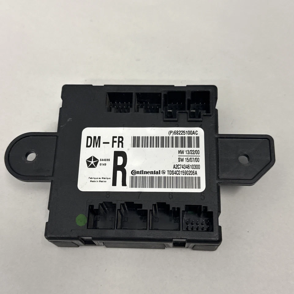 ✅ 2013-2022 RAM 1500 2500 3500 MÓDULO PUERTA DELANTERA DERECHA 68225100AC MOPAR OEM Foto 2 de 3