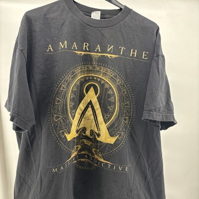 Amaranthe Massive Addictive Tour Shirt Classic Black Unisex XXL 2014 Tour